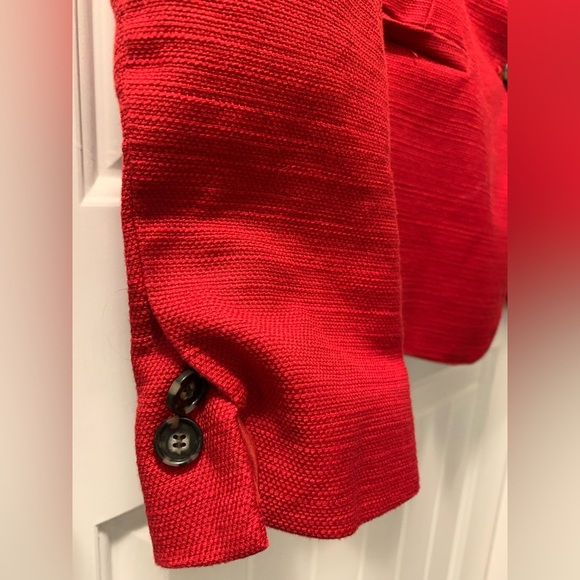5/$25 Item Ann Taylor Loft Red Blazer - Picture 4 of 6
